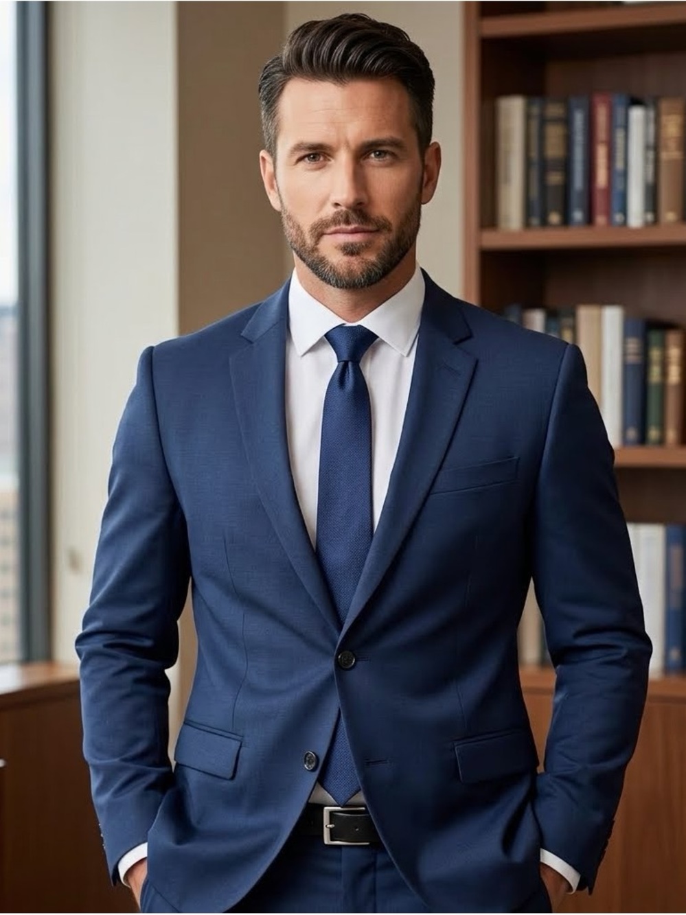 Zara Men's Navy Blazer- 44R